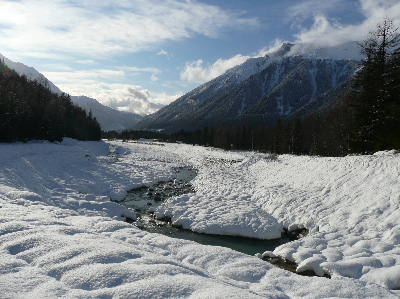 Crosscountry ski in chamonix